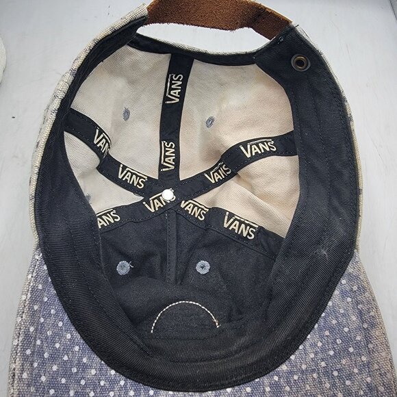 Vintage Vans Floral Print Baseball Cap With Leather Strap - Picture 7 of 8